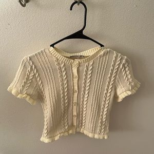 knit Zara crop top